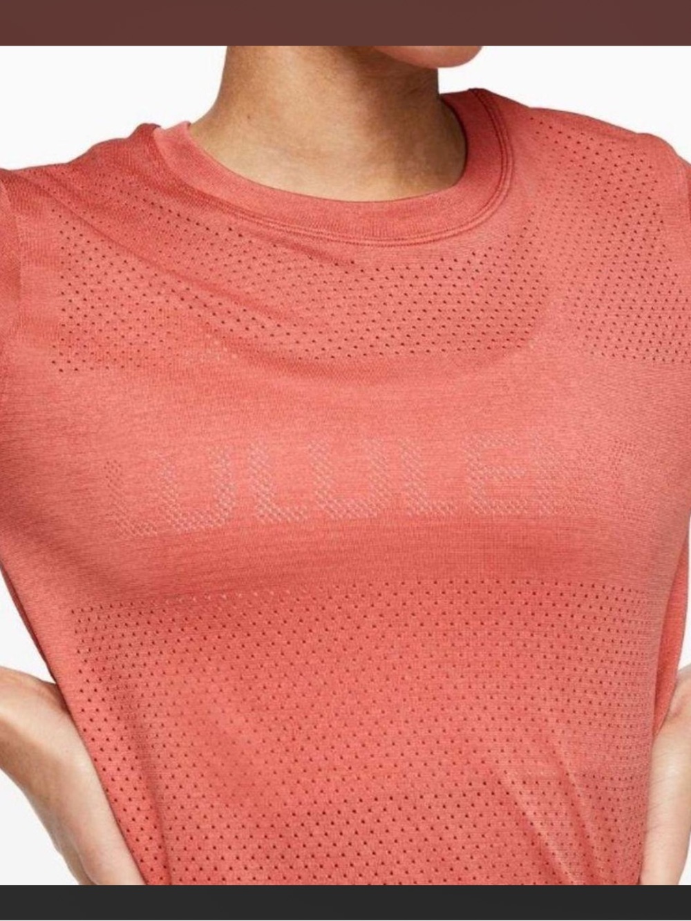 Lululemon Breeze By Short Sleeve Rustic Coral / Rustic Coral - Picture 2 of 6